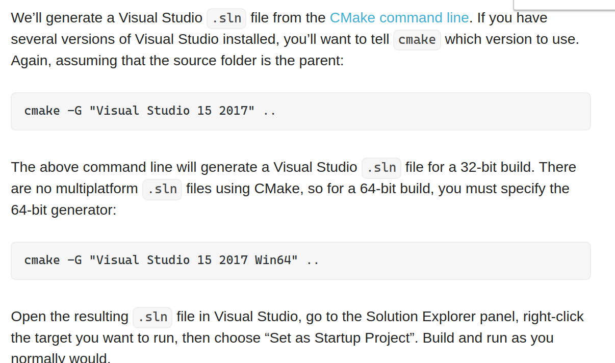 generate visual studio 2019 arch default - Usage - CMake Discourse